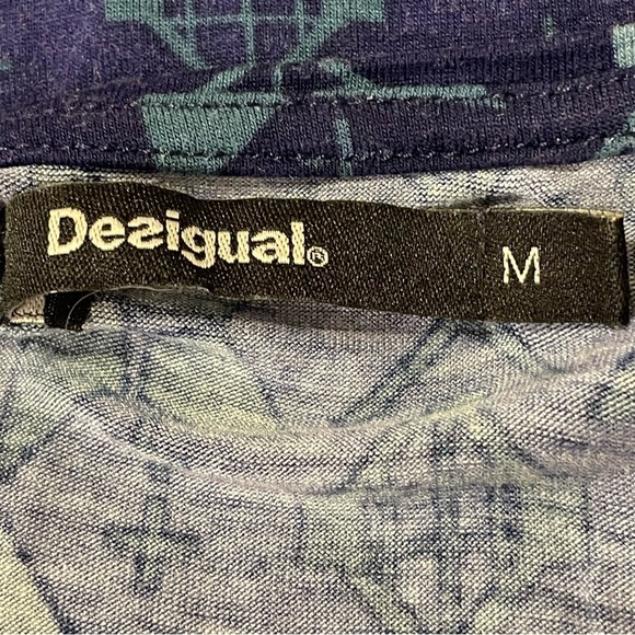 DESIGUAL Geometric Short Sleeve Top in Multicolor - Picture 4 of 6